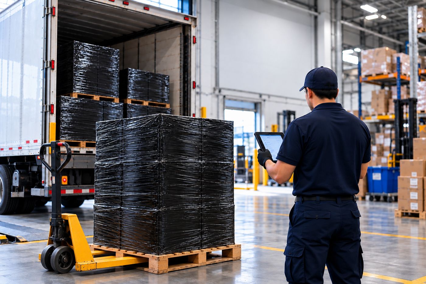 Cartons prepared at a logistics facility