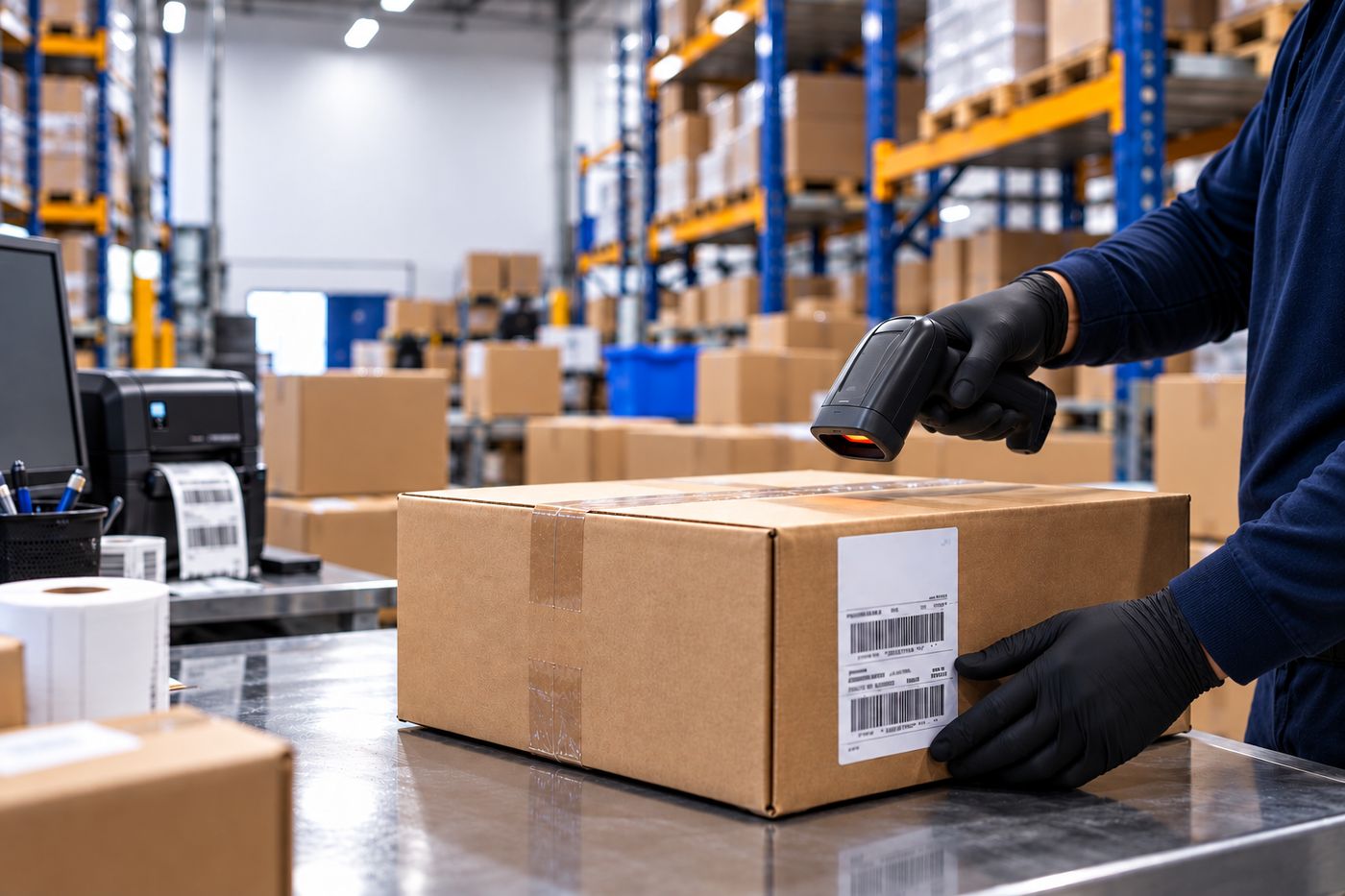 Inventory inspection in a logistics facility